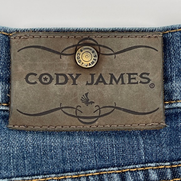 Cody James Mens Jeans 33x36 Straight Leg Blue Denim Casual Everyday‎ - Picture 8 of 9
